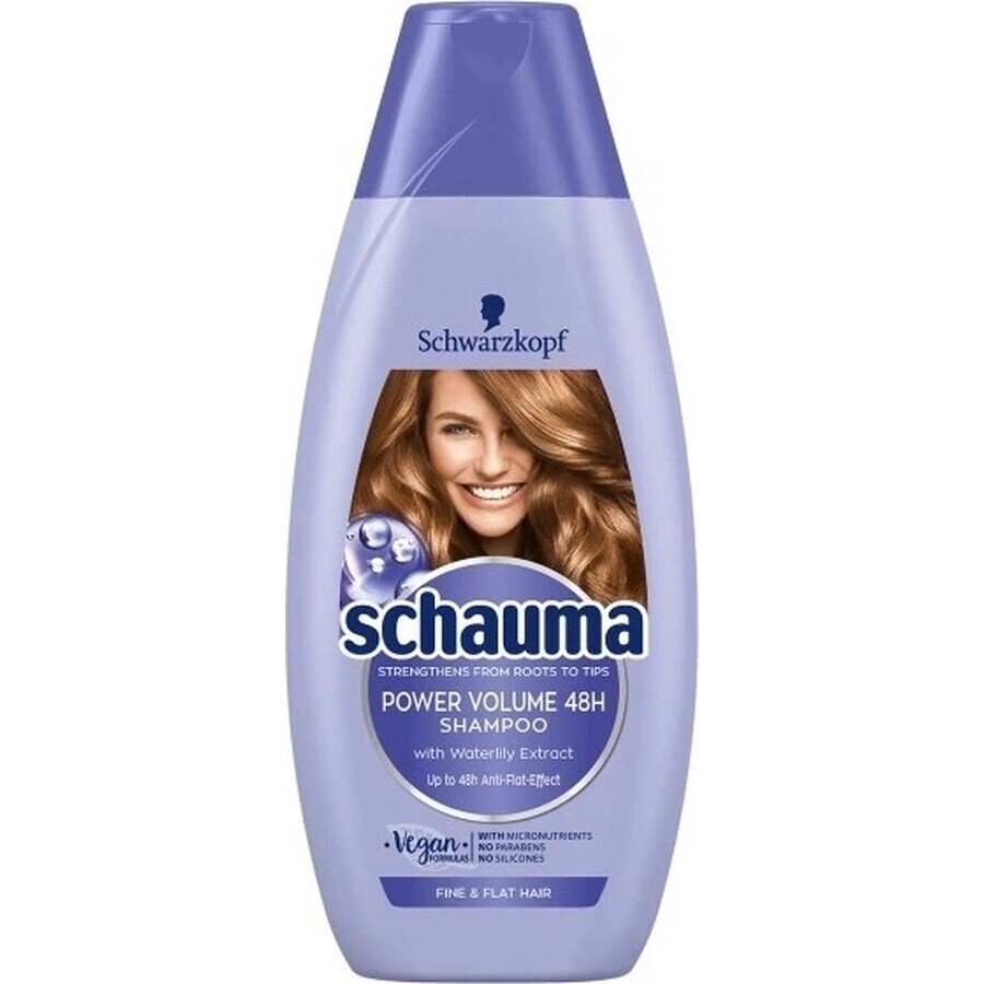 Schauma Șampon Power Volume 48H 1×400 ml, șampon