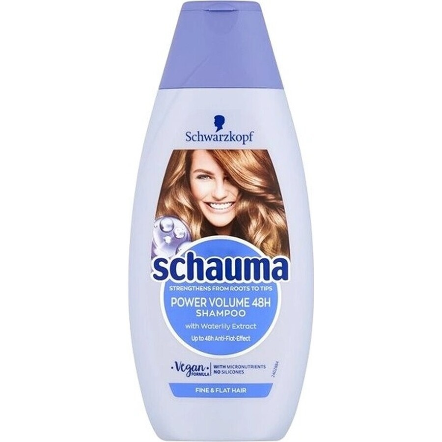 Schauma Șampon Power Volume 48H 1×400 ml, șampon