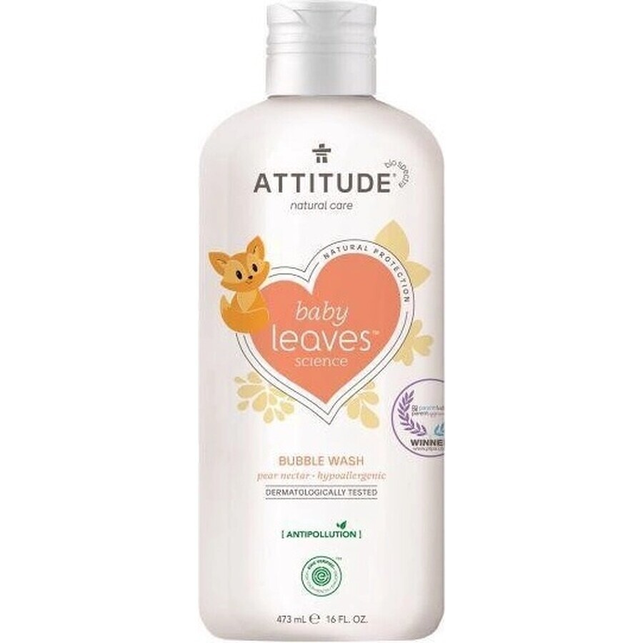 ATTITUDE Baby leaves loțiune de corp cu aromă de suc de pere 1×473 ml, loțiune de corp pentru copii