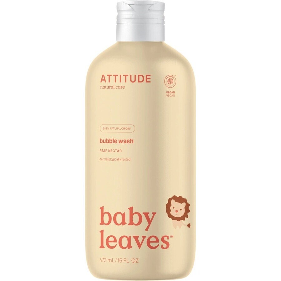 ATTITUDE Baby leaves loțiune de corp cu aromă de suc de pere 1×473 ml, loțiune de corp pentru copii