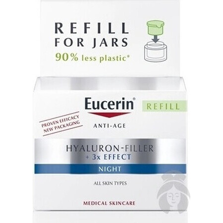 Eucerin HYALURON-FILLER+3xEFFECT Crème de Nuit REFILL 1×50 ml