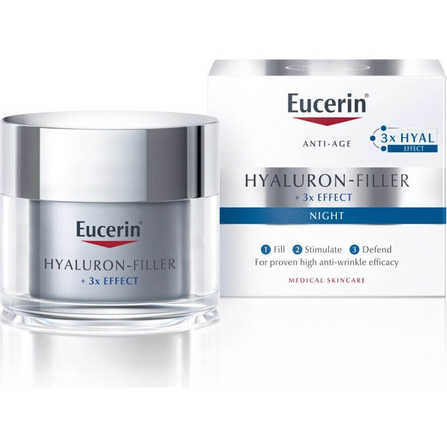 Eucerin HYALURON-FILLER+3xEFFECT Crème de Nuit REFILL 1×50 ml