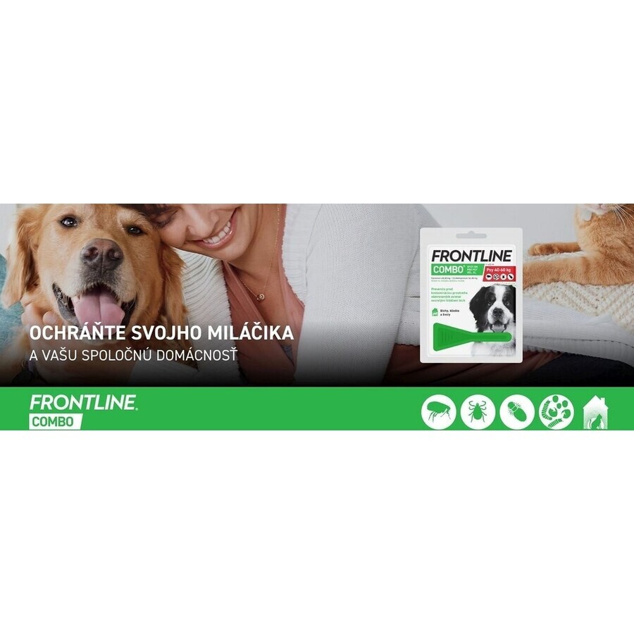 FRONTLINE COMBO spot-on für Hunde XL 1x4,02 ml, Lösung für Hunde (40-60 kg)