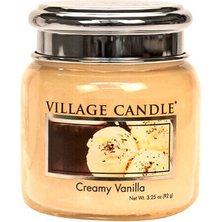 Village Candle Scented Candle in Bottle - Creamy Vanilla - Vanilla ice cream, medium 1×1 pc