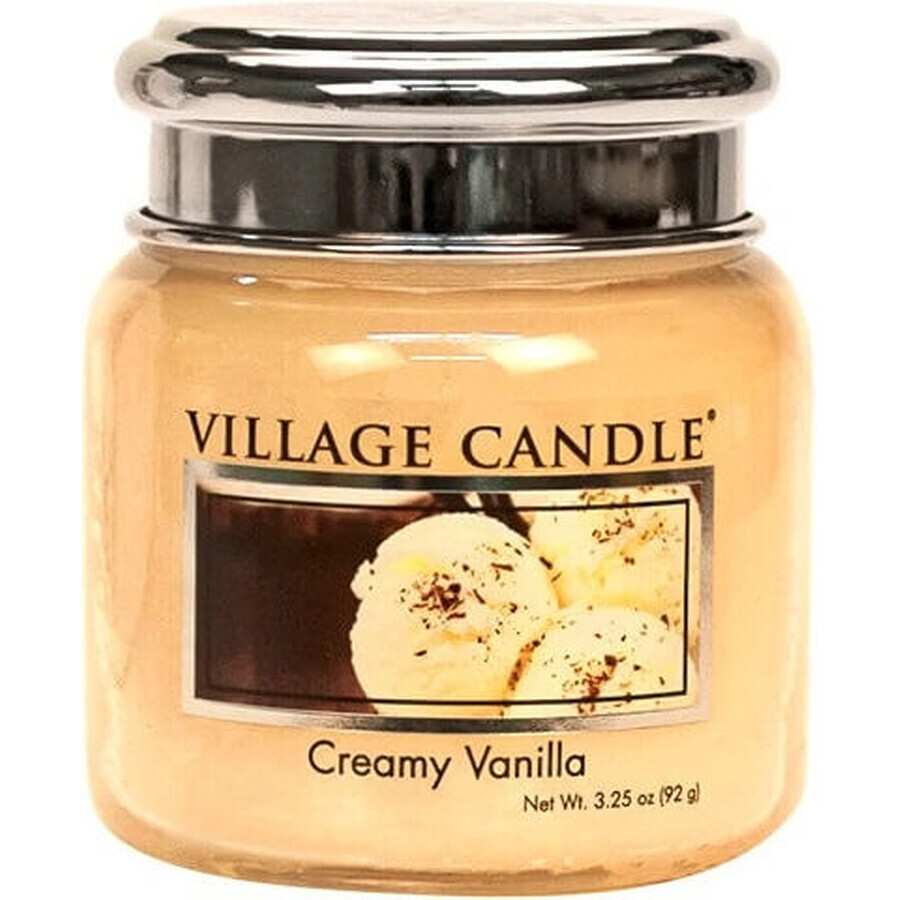 Village Candle Scented Candle in Bottle - Creamy Vanilla - Vanilla ice cream, medium 1×1 pc