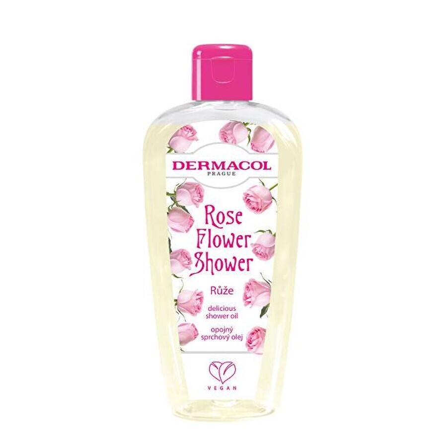 Dermacol Rose Flower Shower Oil 1×200 ml, shower oil