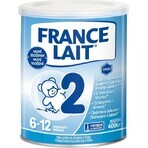 France Lait 2 leche maternizada de continuación de 6 a 12 meses 1×400 g, leche maternizada a partir de 6 meses