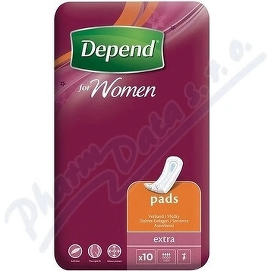 DEPEND EXTRA 1×10 pcs, incontinence pads