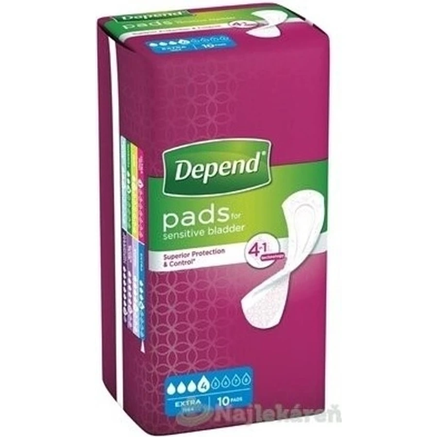 DEPEND EXTRA 1×10 pcs, incontinence pads