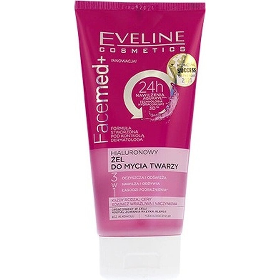 EVELINE FACEMED+ HYALURONIC FACE WASH GEL 1×150 ml, cleansing gel