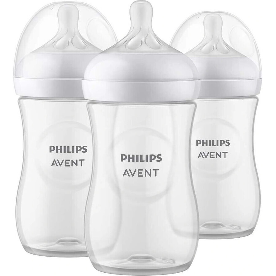 Philips AVENT Natural Response-fles 260 ml, 1m+ 3 st. 1×3 st. 1×3 st., glas