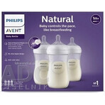 Philips AVENT Natural Response-fles 260 ml, 1m+ 3 st. 1×3 st. 1×3 st., glas