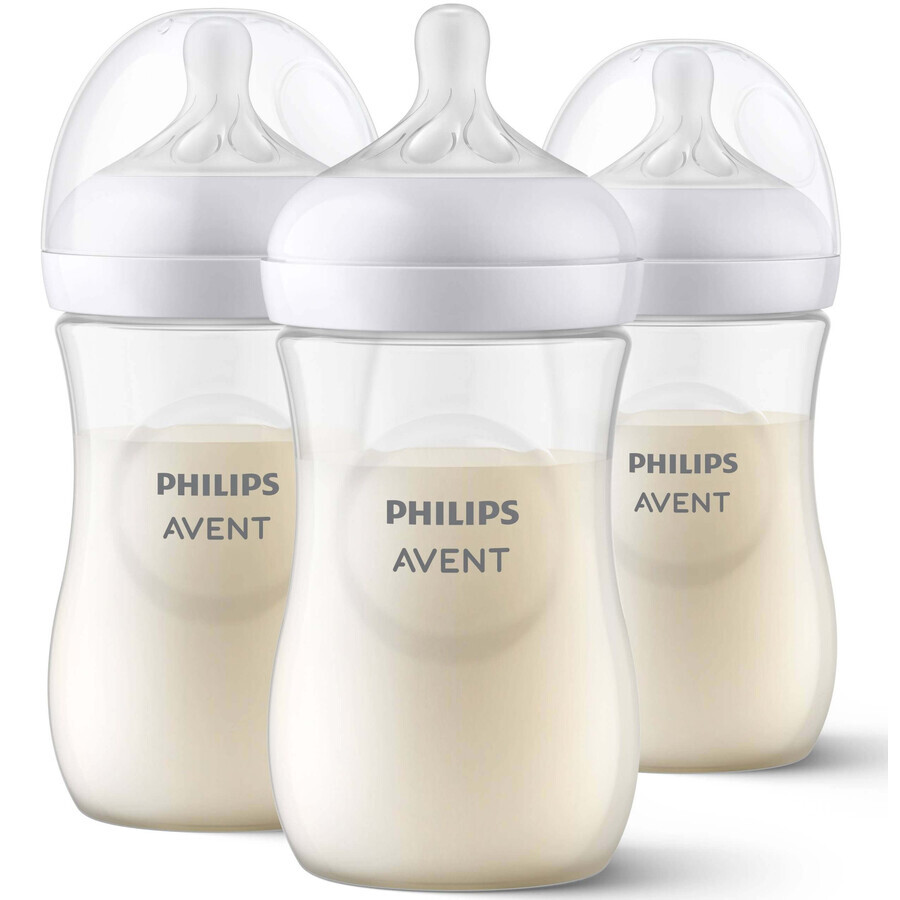 Philips AVENT Natural Response-fles 260 ml, 1m+ 3 st. 1×3 st. 1×3 st., glas