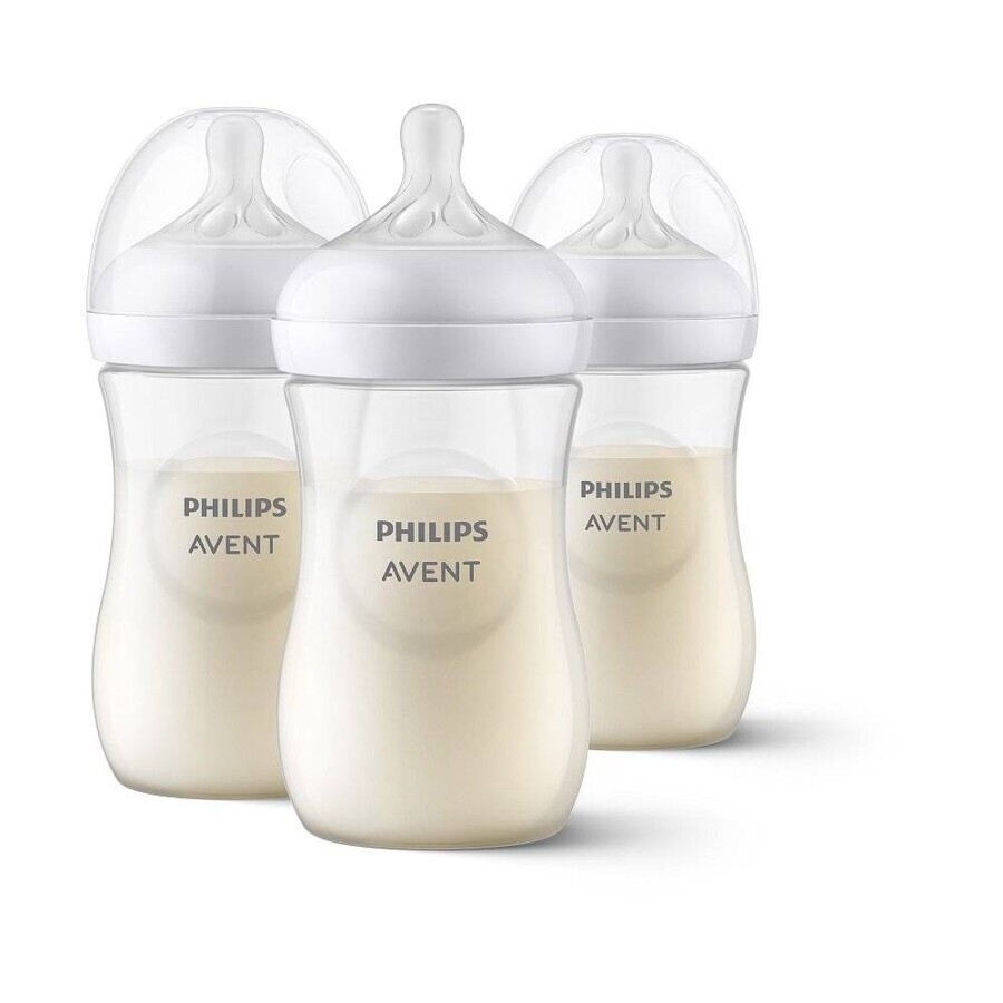 Philips AVENT Natural Response-fles 260 ml, 1m+ 3 st. 1×3 st. 1×3 st., glas