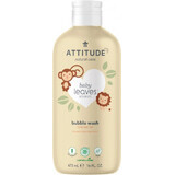 ATTITUDE Baby frunze spumă de baie cu aromă de suc de pere 1×473 ml, săpun de mână spumant pentru copii