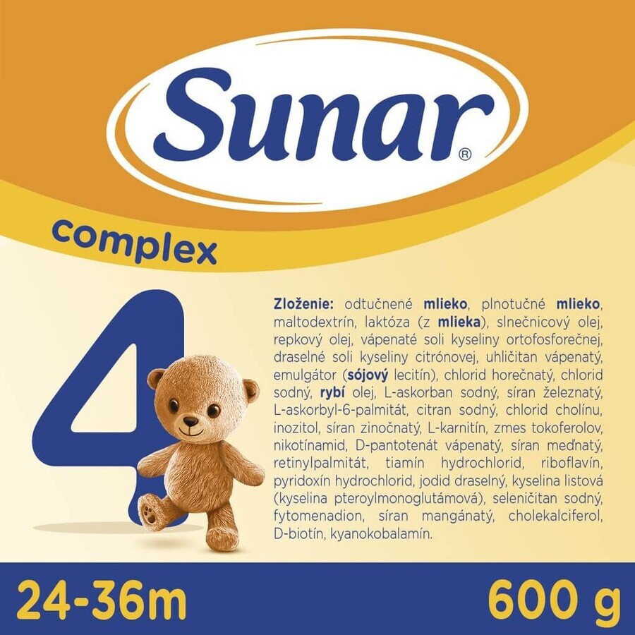 Sunar Complex 4 6×600 g, Säuglingsmilch, ab 24 Monaten