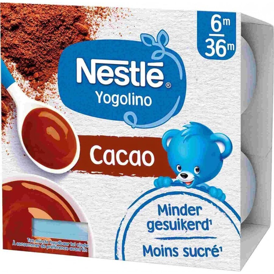 Nestlé YOGOLINO Cacao 4×100 g, desert cu lapte