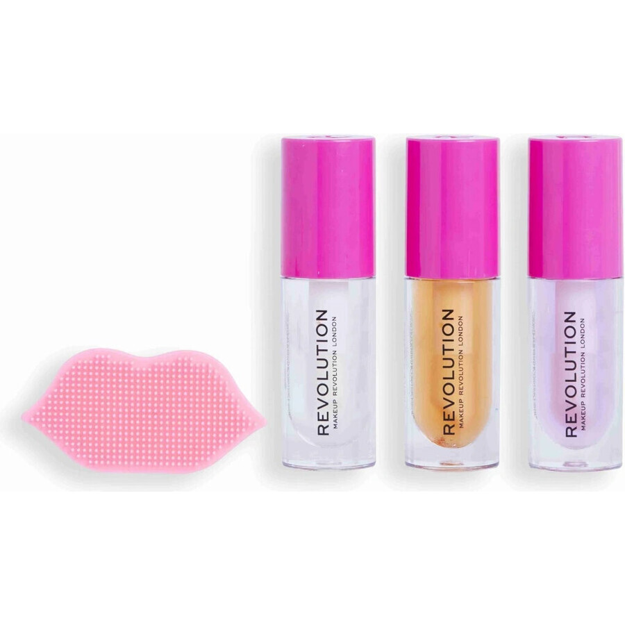 Revolution, Kiss & Go Glaze Lip Care Geschenkset 1×1 set, geschenkset