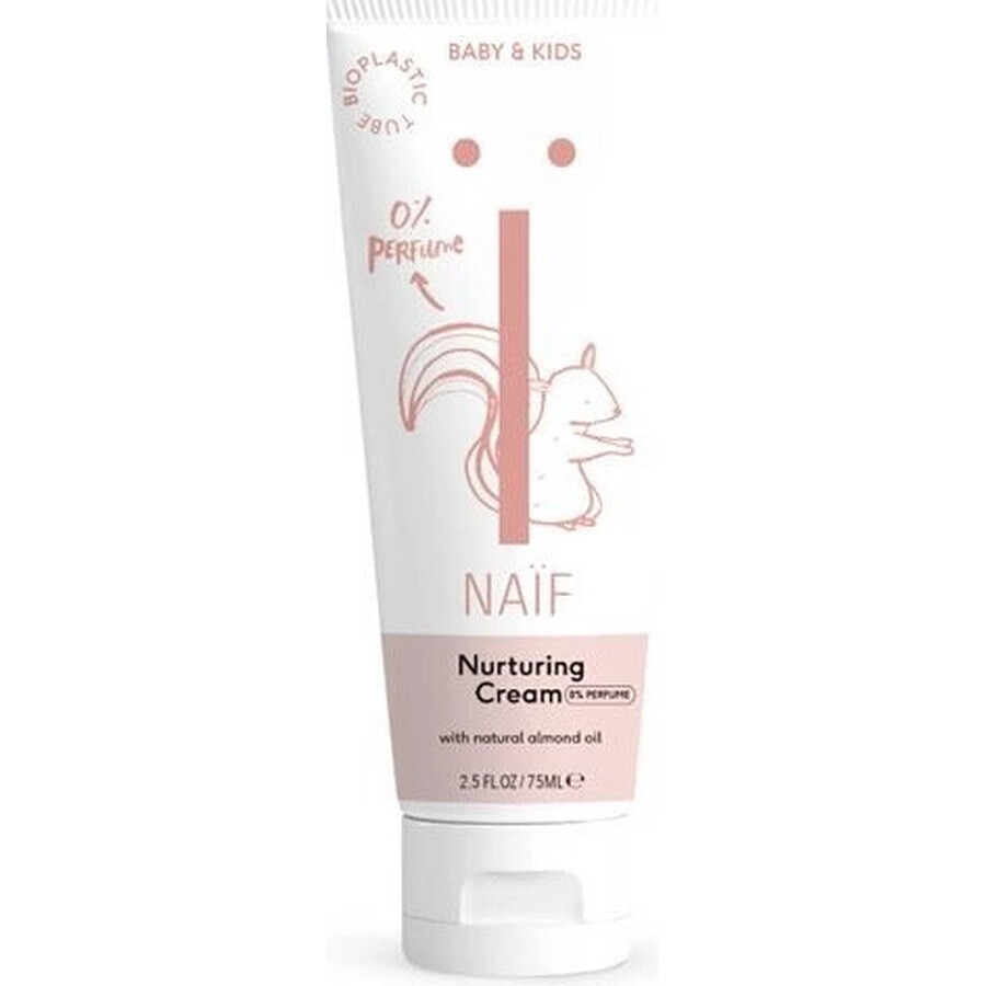 NAÏF Crema nutriente per neonati e bambini senza profumo 1×75 ml, Crema nutriente per neonati e bambini