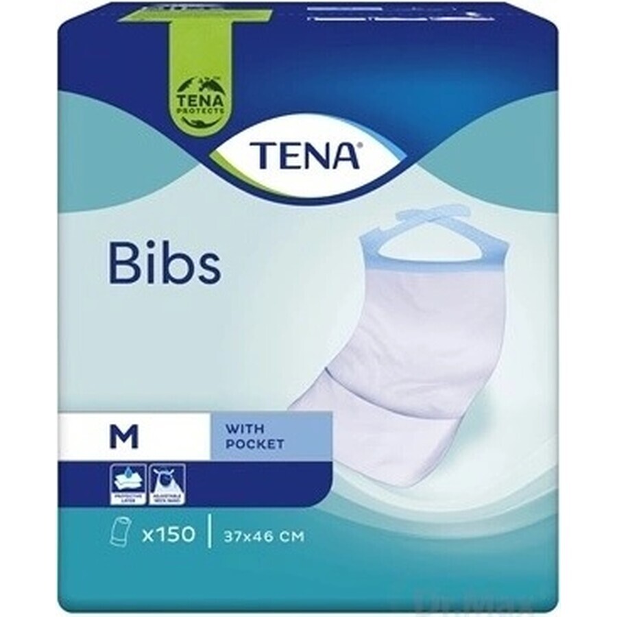 TENA Bib Bib M 1×150 pcs, size 37x46cm