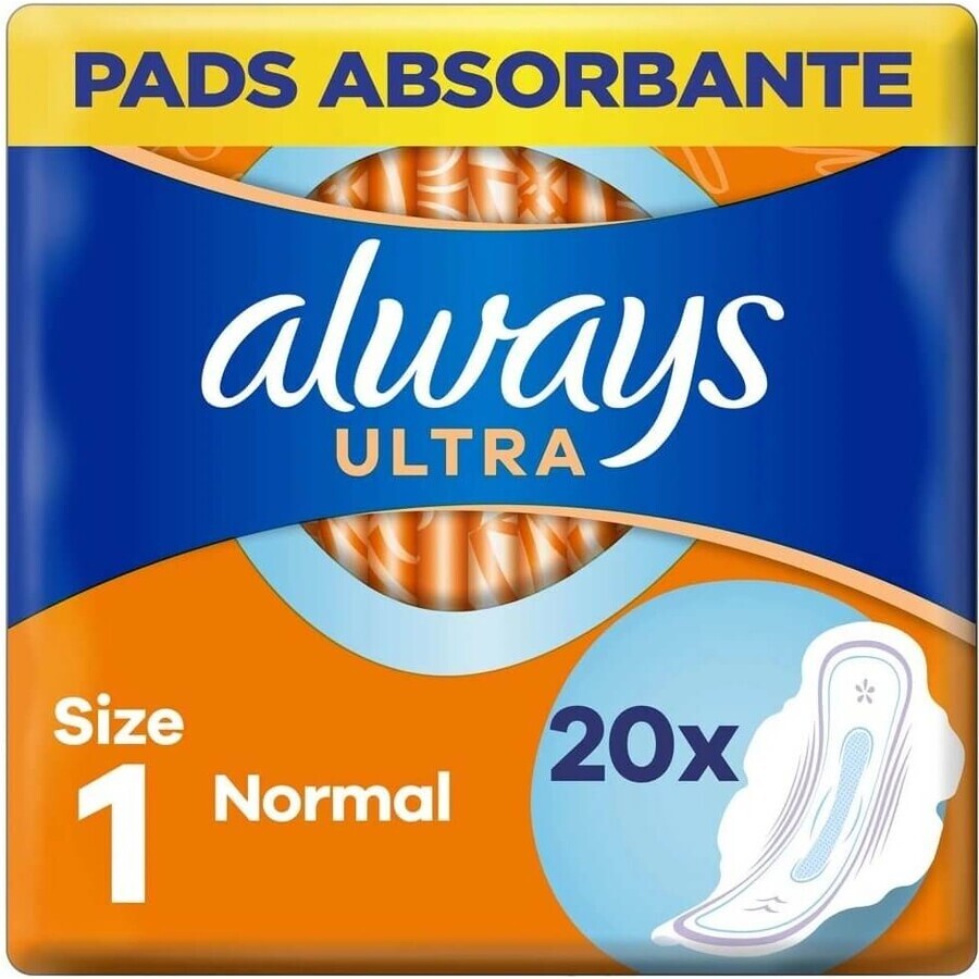 Always Ultra Duo 20 pcs Normal Plus 1×20 pcs, menstrual pads