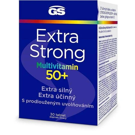 GS Extra Strong Multiwitamina, 50+ 30 tbl 1×30 tbl, suplement diety: ceny i cechy