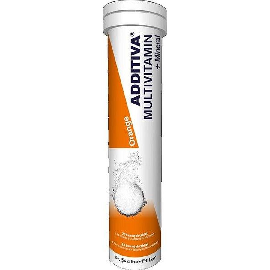 ADDITIVA MULTIVITAMIN + Mineral, Portocaliu 1×20 tbl