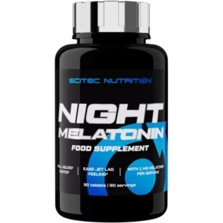 Scitec Nutrition Night Melatonin 1×90 tbl, supliment alimentar