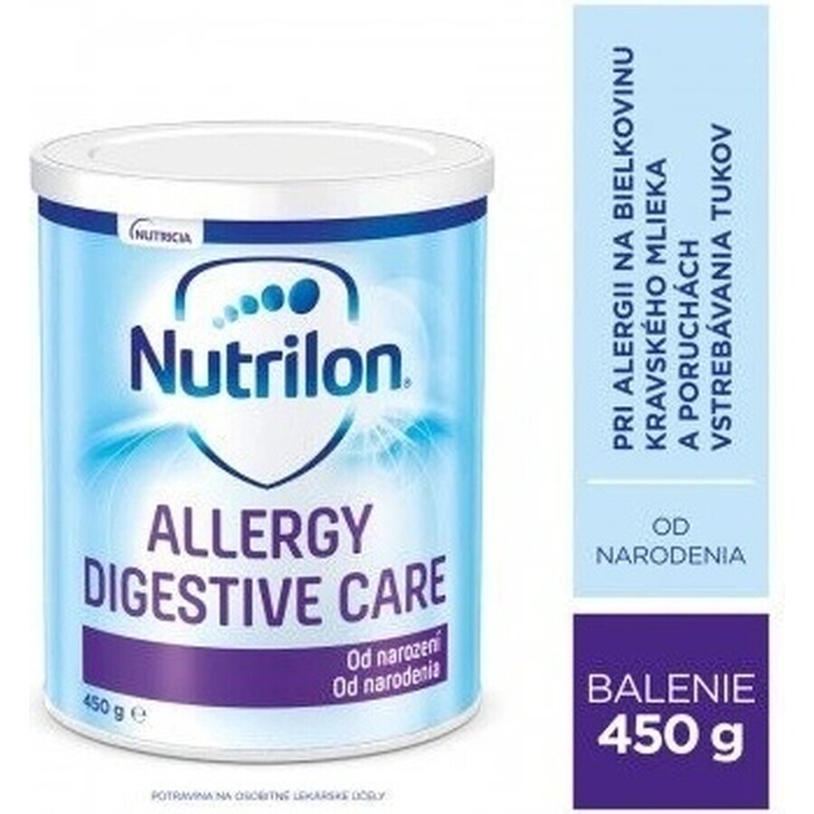 Nutrilon ALLERGY DIGESTIVE CARE 1×450 g, formula lattea, dalla nascita