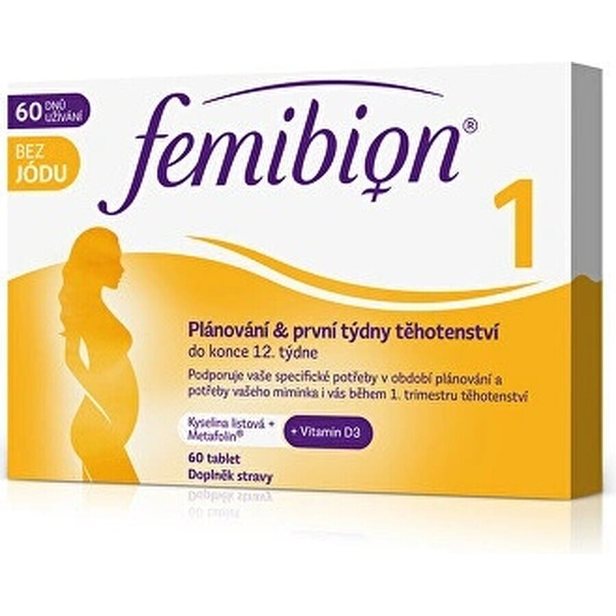 Femibion 1 Planning and the first weeks of pregnancy, 28 tbl 1×28 tbl, dietary supplement