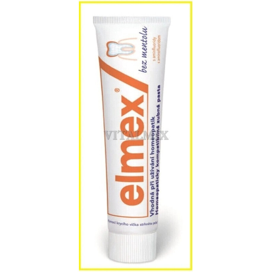 ELMEX MENTHOL-FREE TOOTH PASTE 1×75 ml, menthol-free