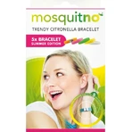 MosquitNo Pulsera de verano con cierre liberador de olores de citronela, tamaño ajustable 1×5 unidades, pulseras antimosquitos