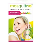 MosquitNo Pulsera de verano con cierre liberador de olores de citronela, tamaño ajustable 1×5 unidades, pulseras antimosquitos
