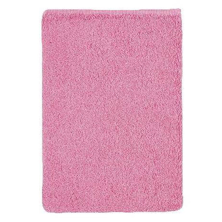 Gant de toilette en éponge rose 1×1 pc, gant de toilette