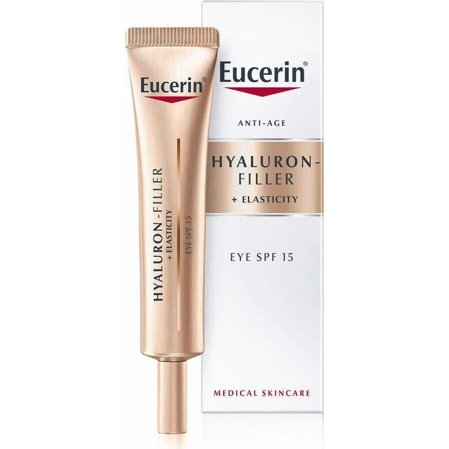 Eucerin HYALURON-FILLER+ELASTICITY Eye Cream 1×15 ml, SPF 15