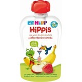 HiPP HiPPis 100% frutta HiPPis mela banana fragola 1×100 g, snack alla frutta