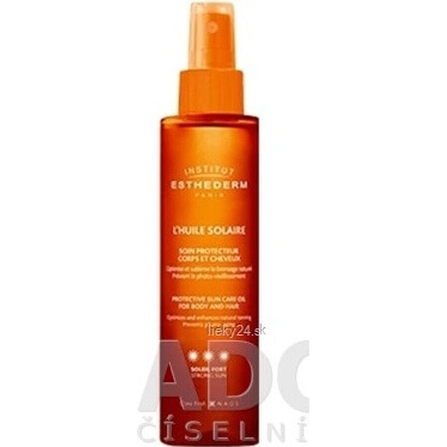 INSTITUT ESTHEDERM ADAPTASUN Ulei de protecție solară pentru corp și păr pentru soare puternic 150 ml 1×150 ml, ulei de corp