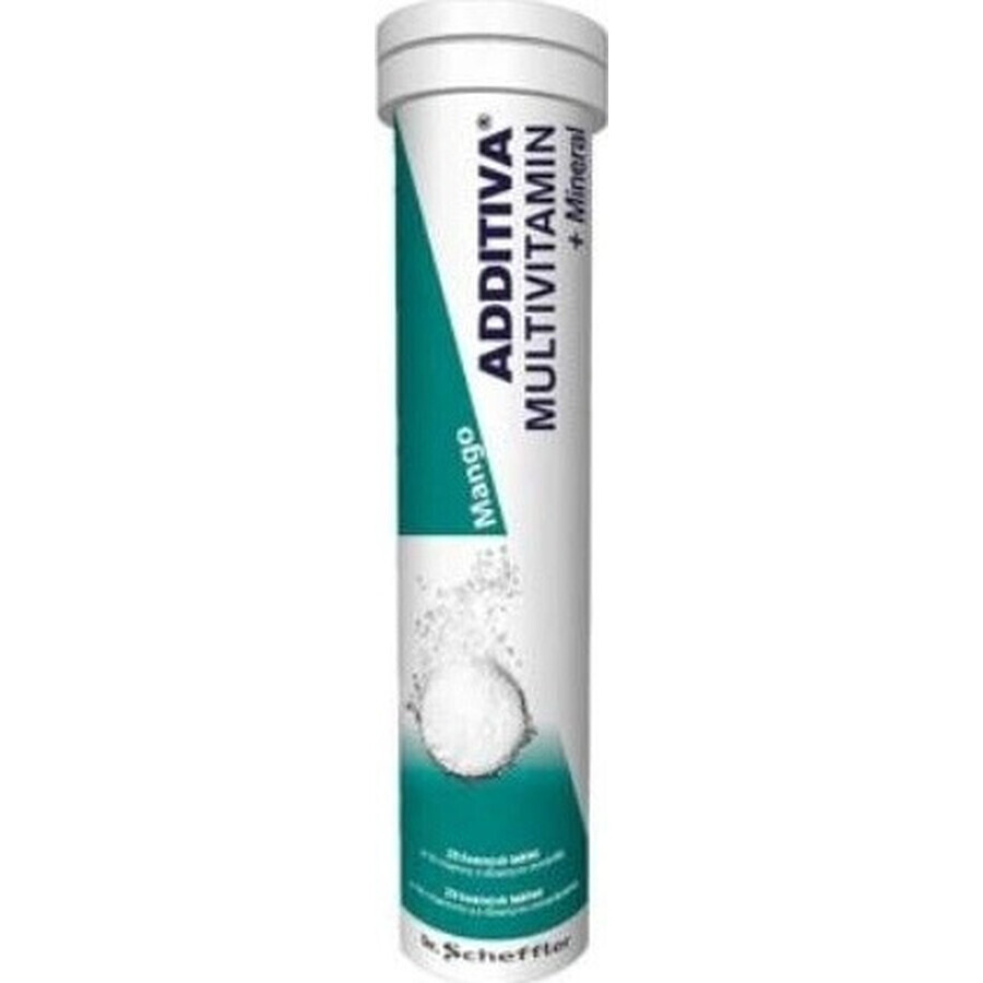 ADDITIVA MULTIVITAMINE + Minéral, Mangue 1×20 tbl