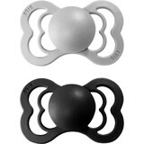 BIBS Supreme Silicone Cloud/Black 1×2pcs - size 1