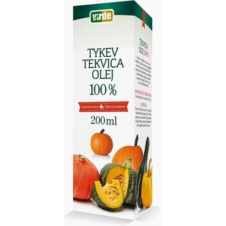 VIRDE Dovleac 100% ulei 1×200 ml, supliment alimentar