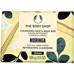 The Body Shop Sapone corpo e viso alla moringa 1×100 g, sapone solido