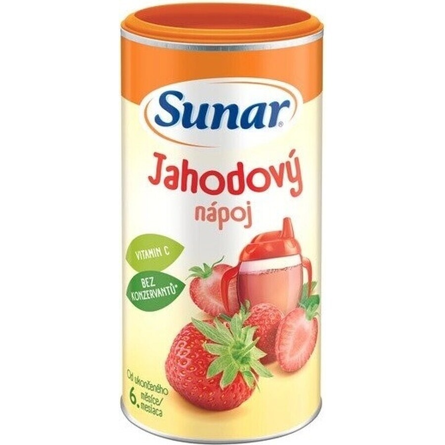 Sunar Oplosbare drank Aardbei 1×200 g