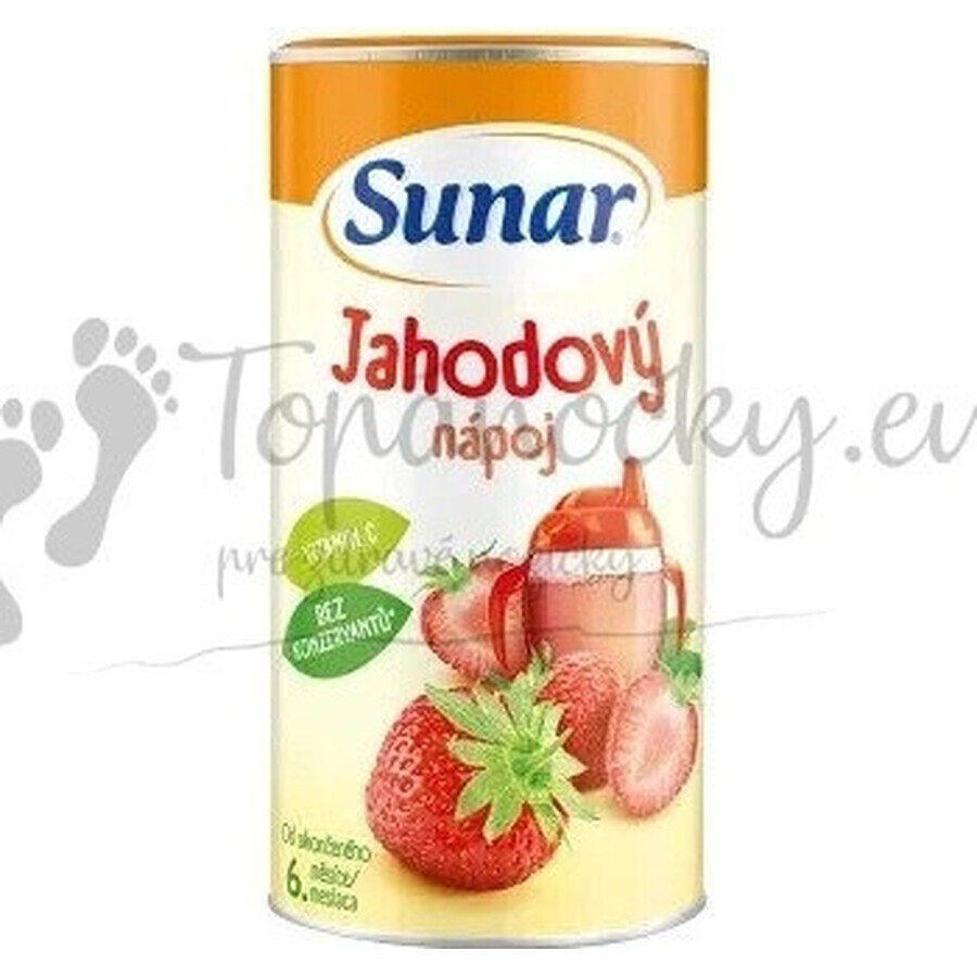 Sunar Oplosbare drank Aardbei 1×200 g