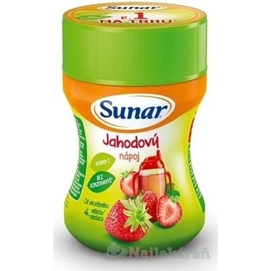 Sunar Oplosbare drank Aardbei 1×200 g