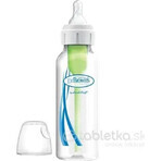 Dr.BROWN'S BABY BOTTLE OPTIONS+ 250 ml 1×1 unidad, estrecho, 0M+, anticólico, plástico, blanco