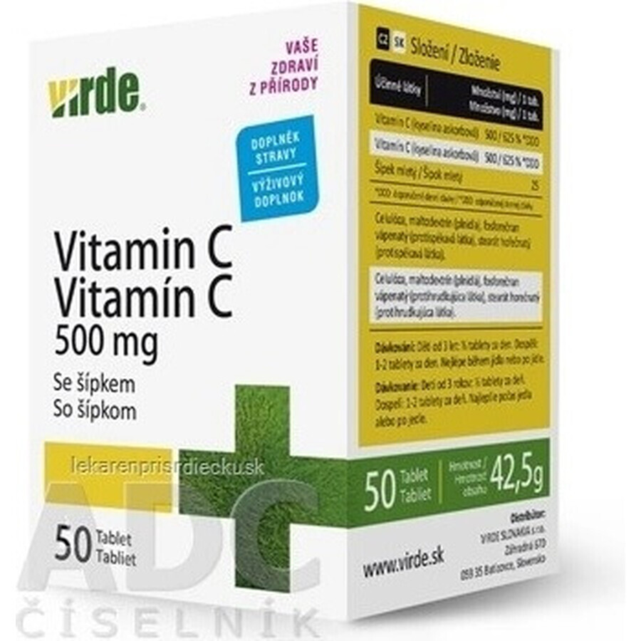 VIRDE VITAMINA C 500 MG CON ACELGA 1×1000g, mezcla de harina