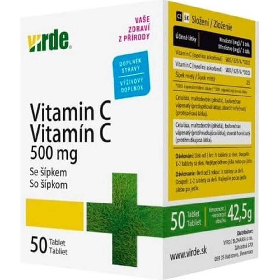 VIRDE VITAMINA C 500 MG CON ACELGA 1×1000g, mezcla de harina