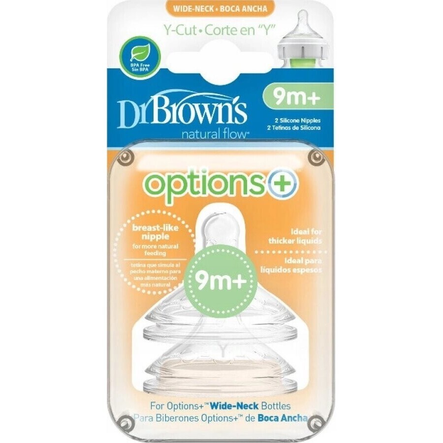 DR.BROWNS OPTIONS+ WN Y-CUT 1×2 pcs, pacifiers