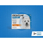 FRONTLINE spot-on pentru DOG S 3 x 0.67 ml 3x0.67 ml, soluție pentru câini