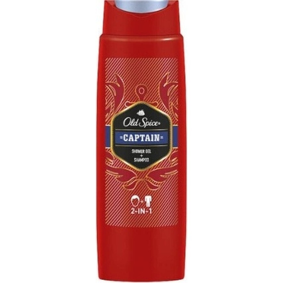 Old Spice SG 1l Captain 1×1000ml Captain 1l, shampooing et gel douche pour hommes